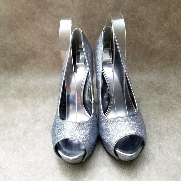 Jacqueline Ferrar Womens Sz 10 M Purple Slip On Peep Toe 5" Heels Pumps Platform - Picture 2 of 10